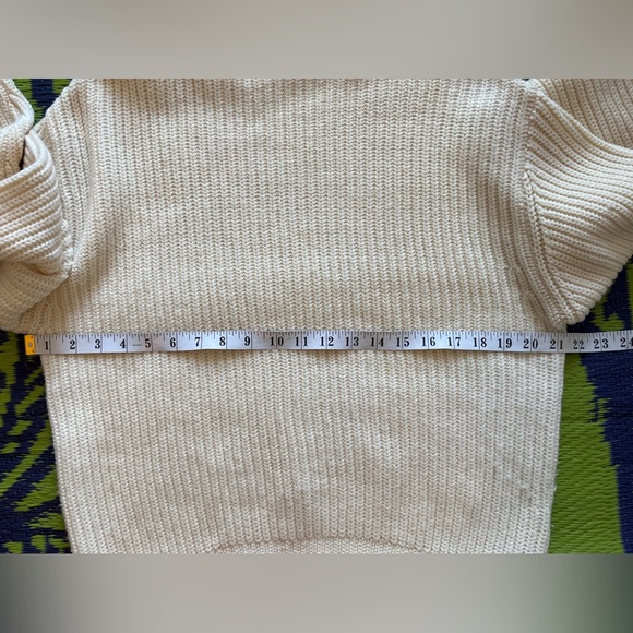 Aritzia Wilfred Montpellier Merino Wool Cream Textured Sweater Size Small - Picture 11 of 12